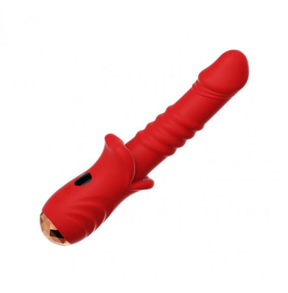 MizzZee - MiAi Thrusting Vibrator (Chargeable - Red)